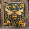 Floral Bee Blanket - H299 - Premium Blanket