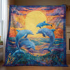 Horizon Jump Dolphins Blanket - H302 - Premium Blanket