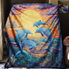 Horizon Jump Dolphins Blanket - H302 - Premium Blanket