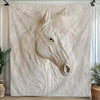 Graceful White Horse Blanket - H312 - Premium Blanket