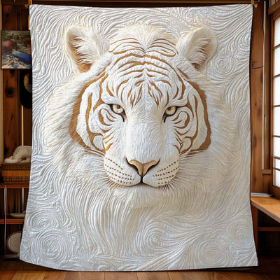 Power of The White Tiger Blanket - H317 - Premium Blanket