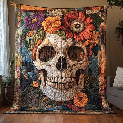 Eternal Bloom Skull Blanket - H320 - Premium Blanket