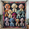 Whimsical Poodle Blanket - H329 - Premium Blanket