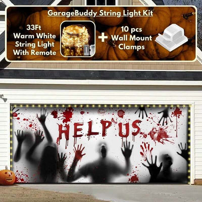 Help Us! Halloween Garage Door Covers HC007