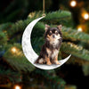 Chihuahua Sit On The Moon Ornament MO088