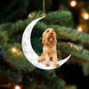 Cockapoo Sit On The Moon Ornament MO101