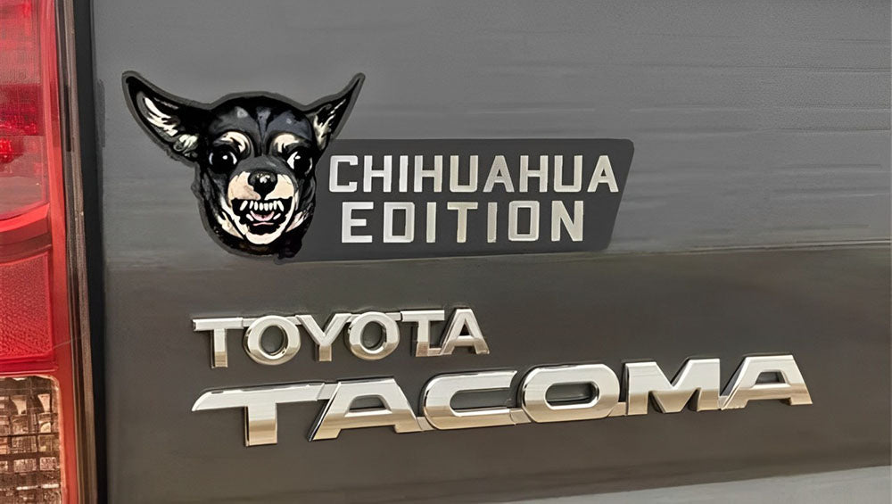 Dog Car Badge Laser Cutting Car Emblem