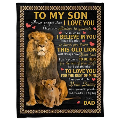 I Love You - A387 - Lion Premium Blanket