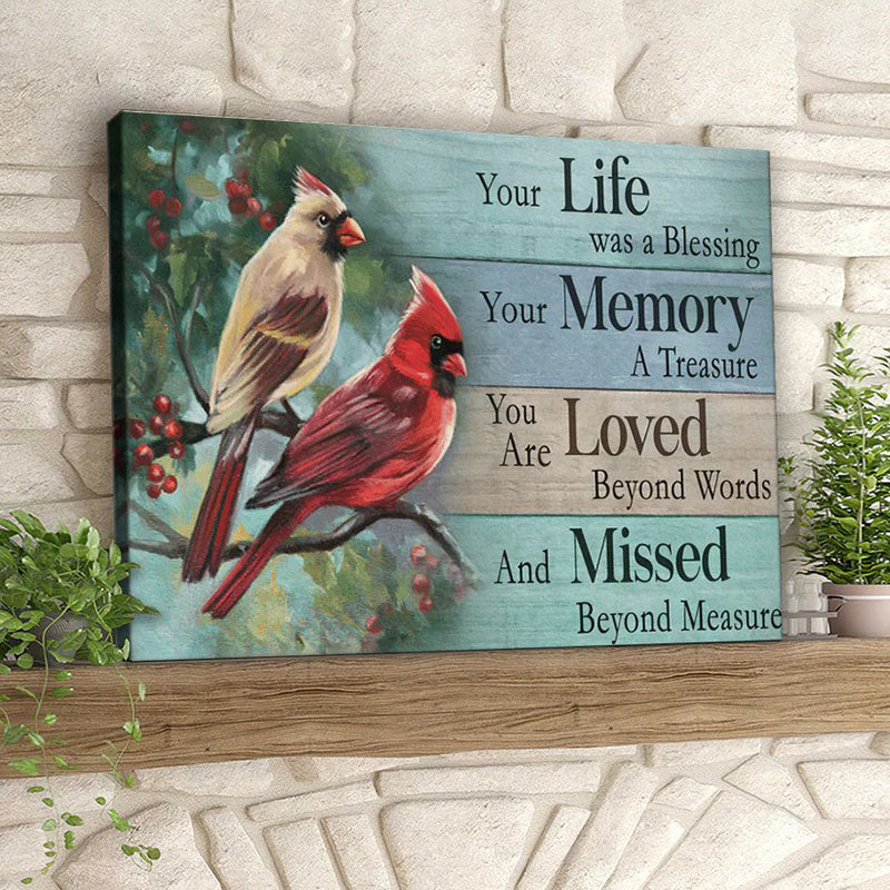 Your Life Was A Blessing - D365 - Gallery Wrapped Canvas Prints