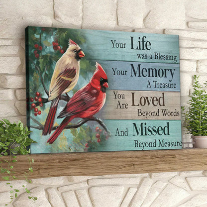 Your Life Was A Blessing - D365 - Gallery Wrapped Canvas Prints