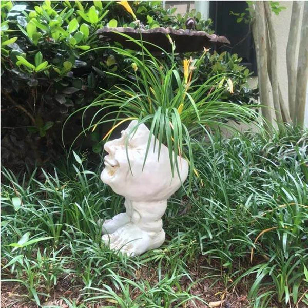 Muggly's Face Statue Planter
