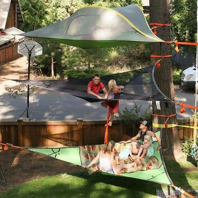 Extra-Large Camping Hammock - Multi-Person Hammock - Patented 3 Point Design【Free Shipping】