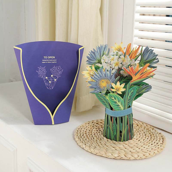 Pop Up Flower Bouquet Greeting Card