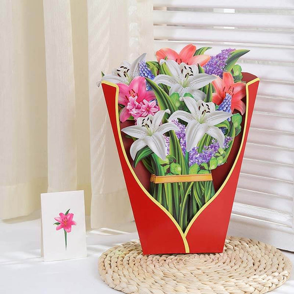 Pop Up Flower Bouquet Greeting Card