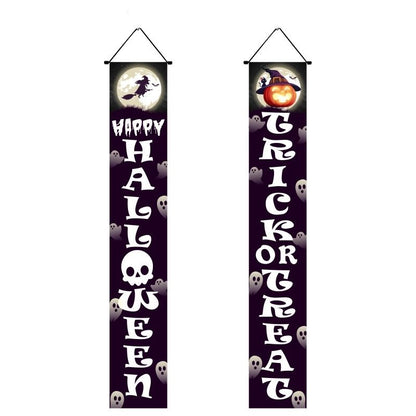 Halloween Porch Sign Hanging Banner