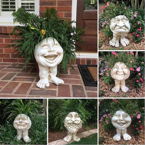Muggly's Face Statue Planter