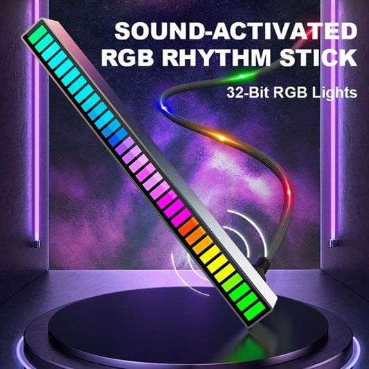 Wireless Sound Activated RGB Light Bar - 4 PCS Free Shipping