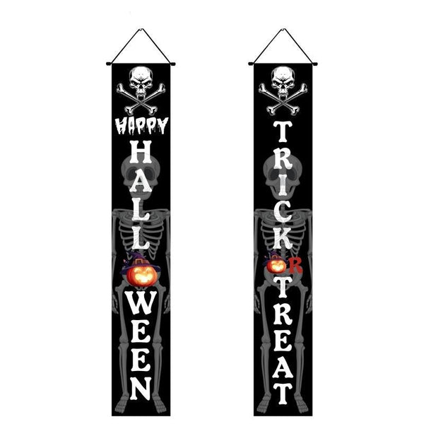 Halloween Porch Sign Hanging Banner