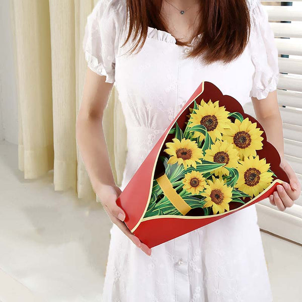 Pop Up Flower Bouquet Greeting Card