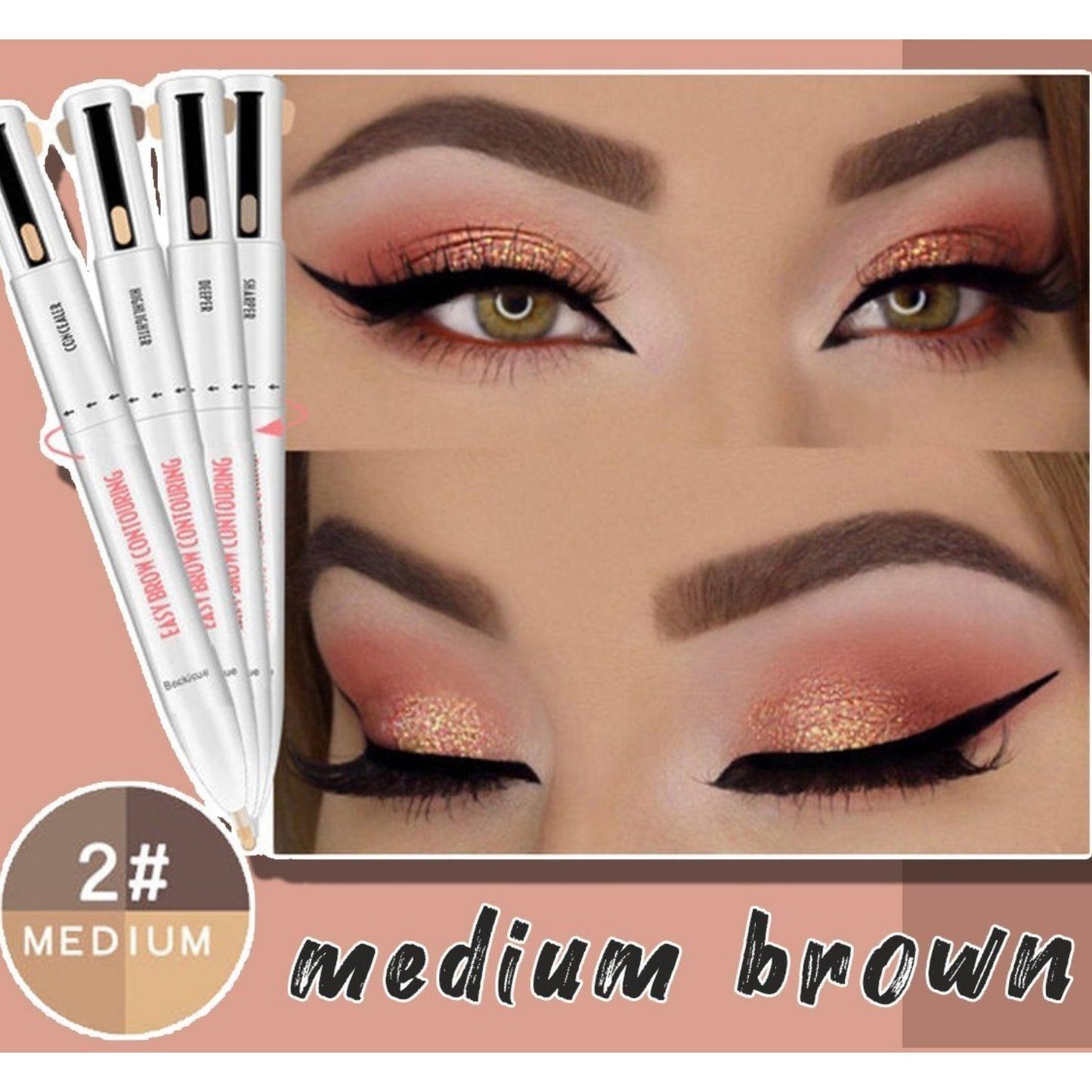 [Hot Sale 50% OFF & Buy 2 FreeShipping] 4-In-1 Brow Contour & Highlight Pen