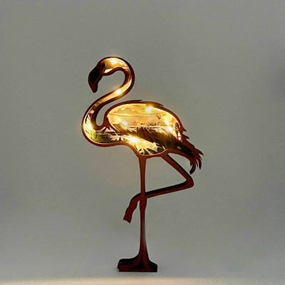 Flamingo Carving Handcraft Gift
