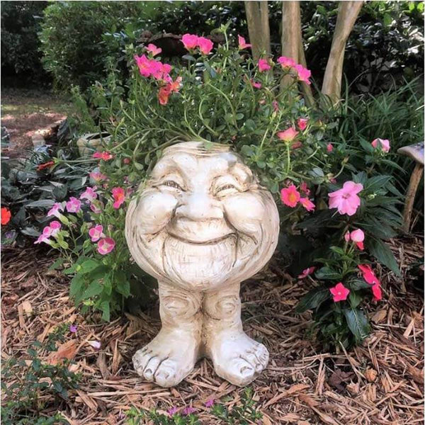 Muggly's Face Statue Planter