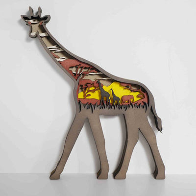 Giraffe Carving Handcraft Gift