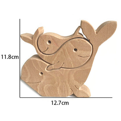 Family Handmade Wooden 3D Puzzle