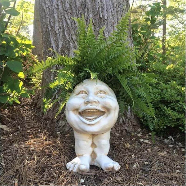 Muggly's Face Statue Planter