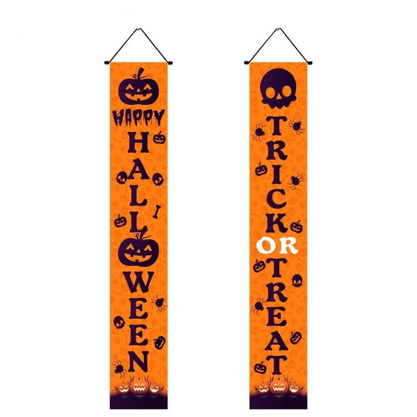 Halloween Porch Sign Hanging Banner