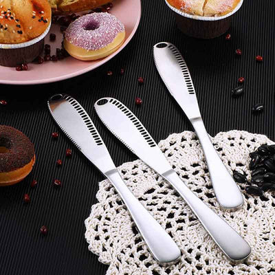 【50% OFF & BUY 2 GET 1 FREE】3 In 1 Food Grade 304 Stainless Steel Butter Knife