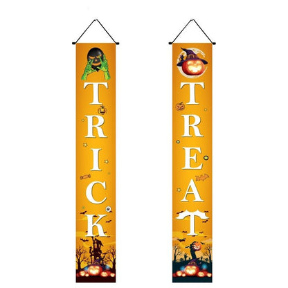 Halloween Porch Sign Hanging Banner