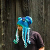 Octopus Pattern Color Block Knitted Hat