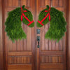 Winter Wreath - Farmhouse Double Horse Head Christmas Wreath (Christmas Sale!)