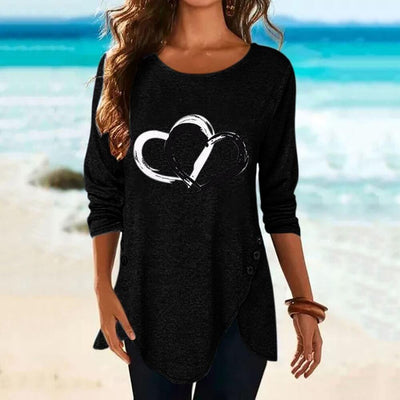 Stealing Hearts Long-Sleeved Top