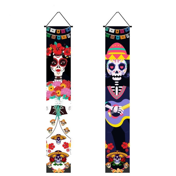 Halloween Porch Sign Hanging Banner