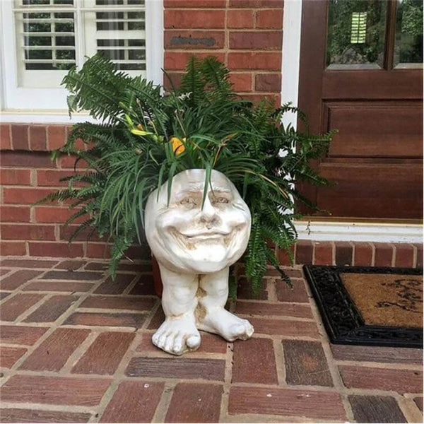 Muggly's Face Statue Planter