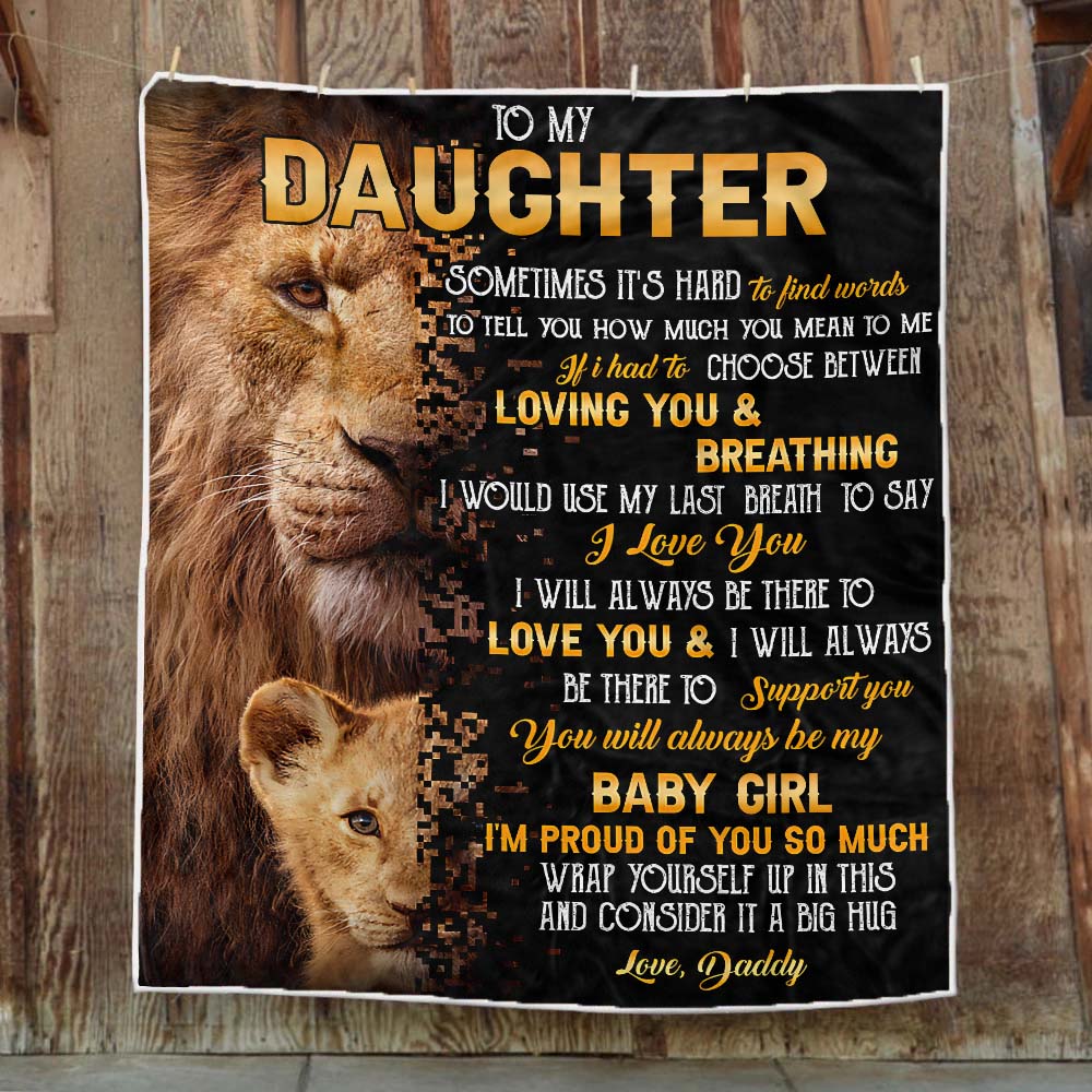 To My Daughter - From Dad - A322 - Premium Blanket