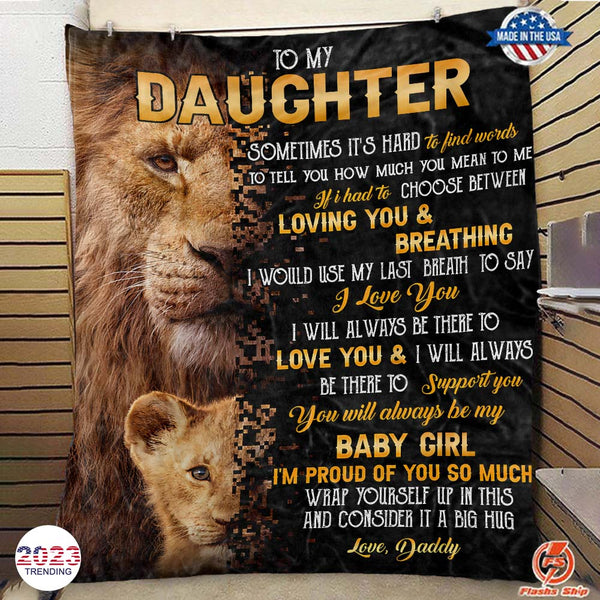 To My Daughter - From Dad - A322 - Premium Blanket