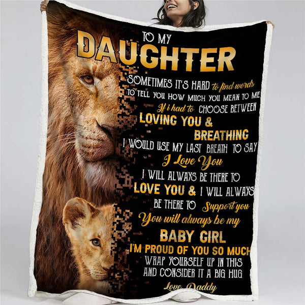 To My Daughter - From Dad - A322 - Premium Blanket