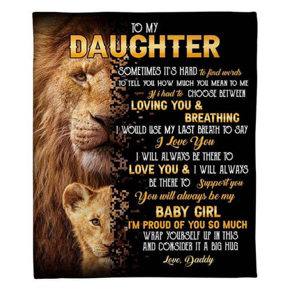 To My Daughter - From Dad - A322 - Premium Blanket