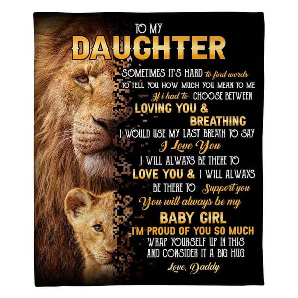 To My Daughter - From Dad - A322 - Premium Blanket