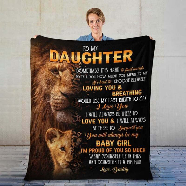 To My Daughter - From Dad - A322 - Premium Blanket