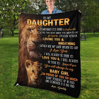 To My Daughter - From Dad - A322 - Premium Blanket