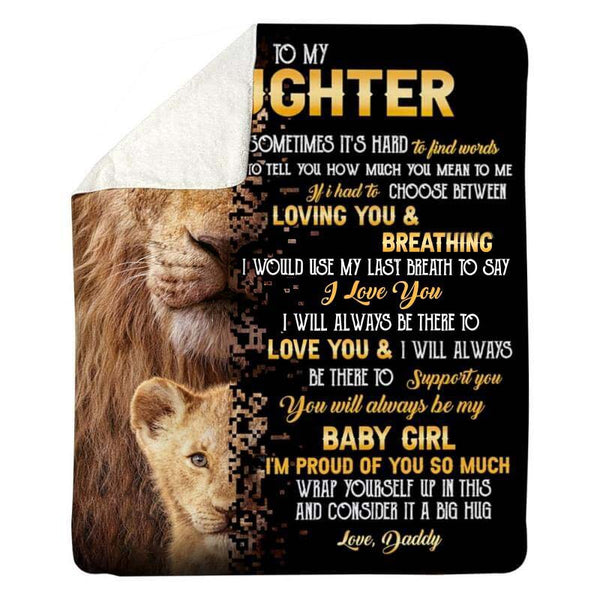 To My Daughter - From Dad - A322 - Premium Blanket