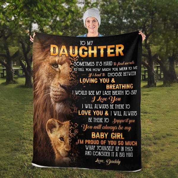 To My Daughter - From Dad - A322 - Premium Blanket