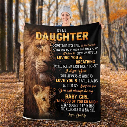 To My Daughter - From Dad - A322 - Premium Blanket