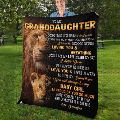To My Granddaughter - From Grandpa - A322 - Premium Blanket
