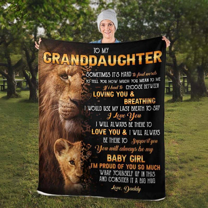 To My Granddaughter - From Grandpa - A322 - Premium Blanket