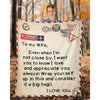 To My Wife - From Husband - A325 - Premium Blanket
